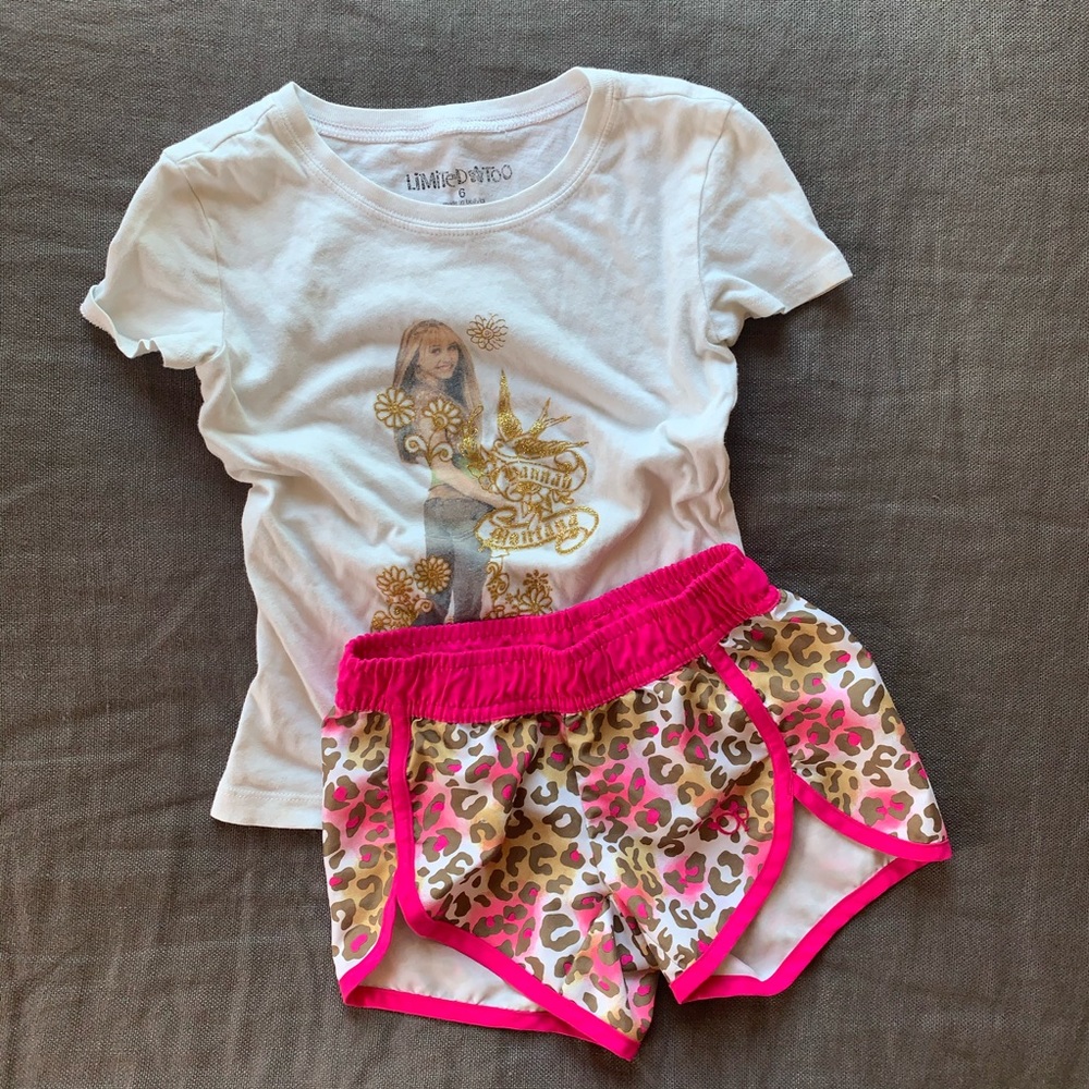 ❤️Hanna Montana❤️Tee Shirt & Shorts SET❤️4/5